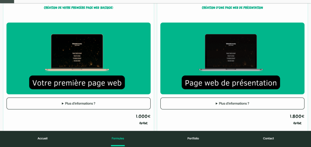 nouvelles offres création de sites internet webdevoo